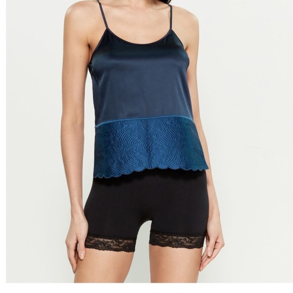 Stella McCartney Dark Blue 94% Silk Camisole Size Medium NWT